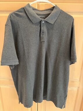 Banana Republic Charcoal Grey Polo Shirt XL